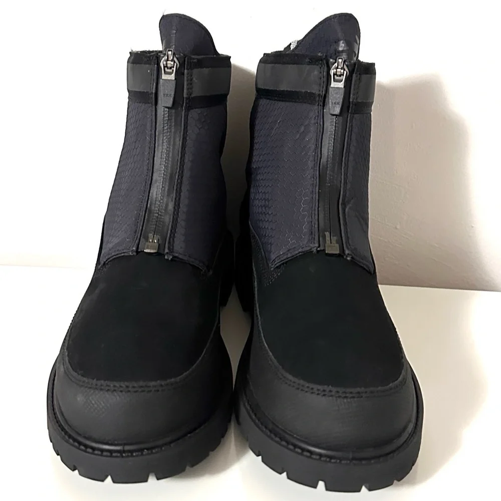 Timberland Women’s Heritage 6 Inch Waterproof Front Zip Boots Nubuck Leather 8